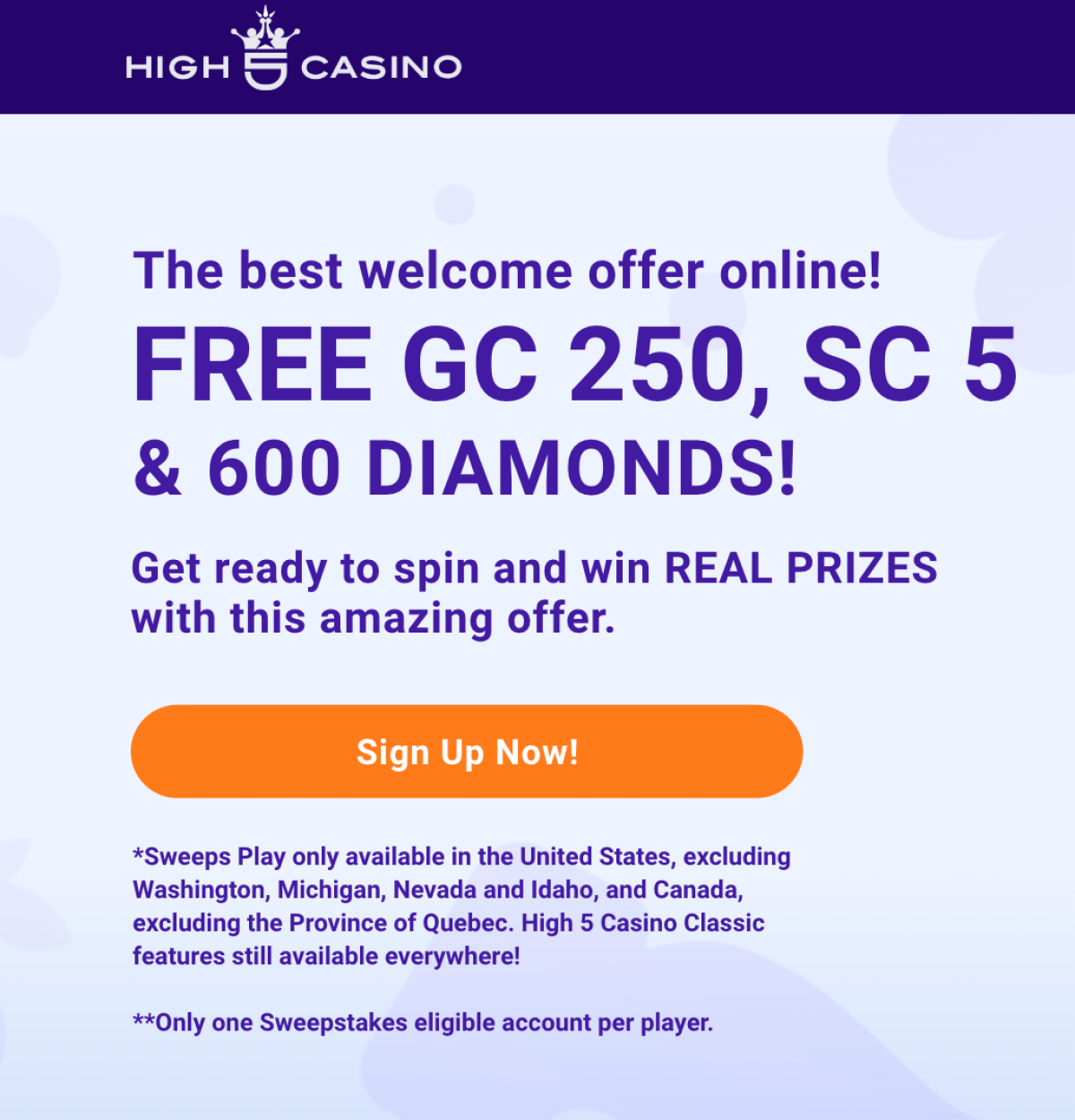 high 5 casino sign up now