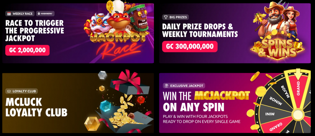 mcluck casino promotions
