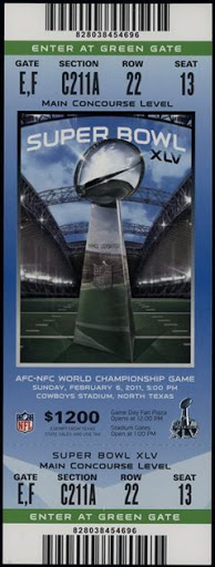 Superbowl 45 Ticket